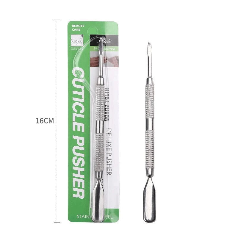 Cuticle pusher and pedicure tool