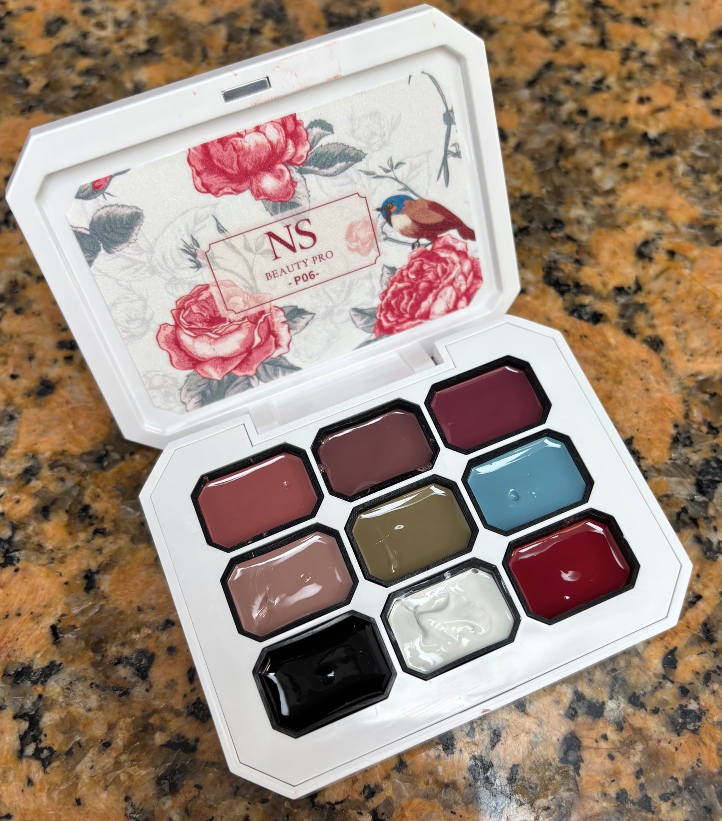 Paletas de gel sólido para difuminados. Nail Art Sponge.