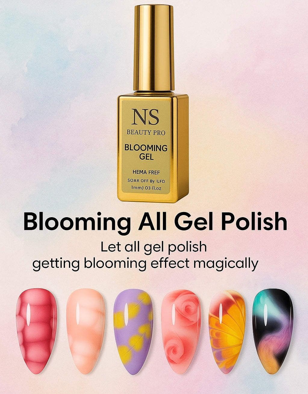 Blooming – NS Beauty Pro .Crea diseños únicos con efecto acuarela sin esfuerzo