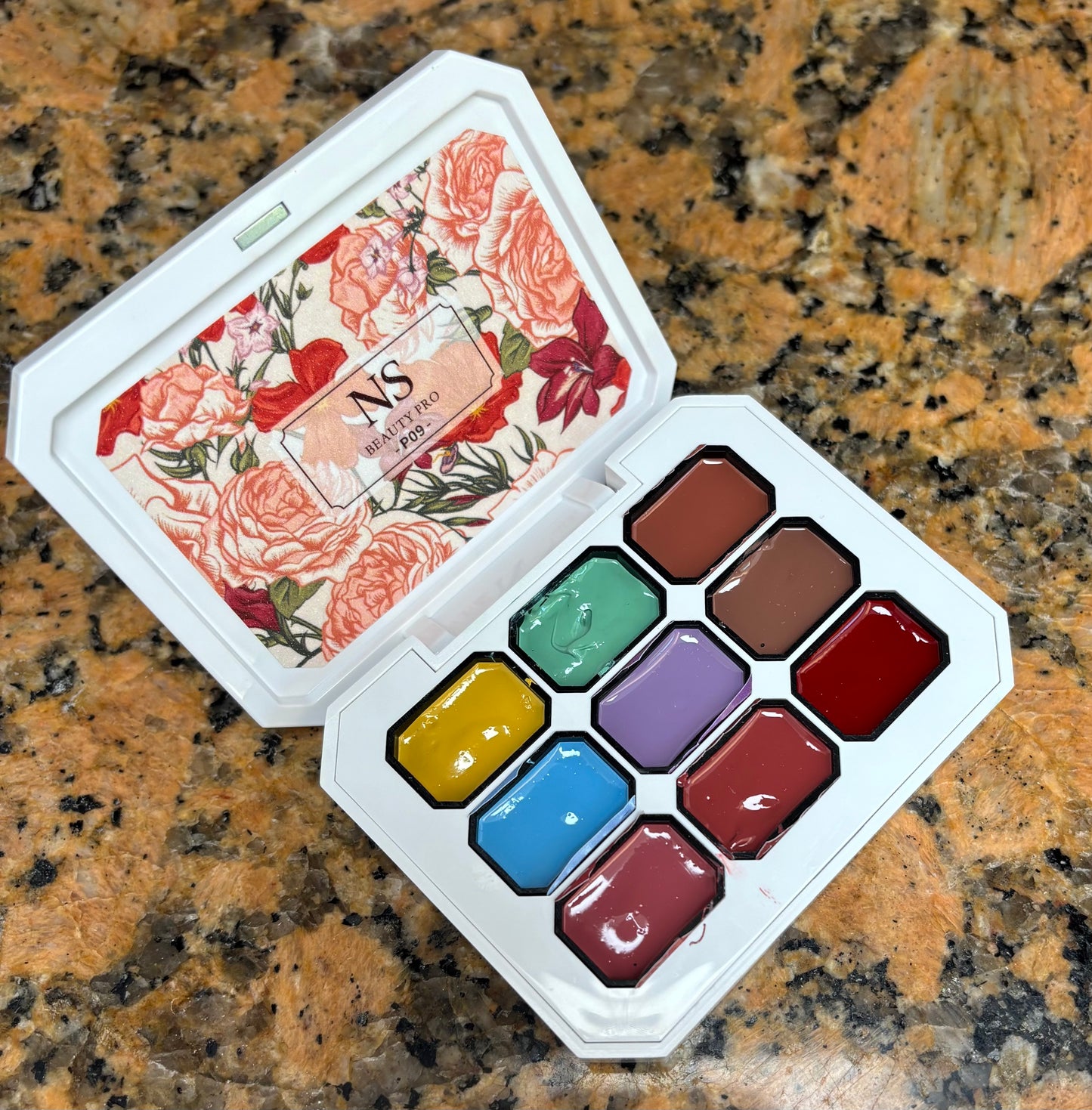 Paletas de gel sólido para difuminados. Nail Art Sponge.