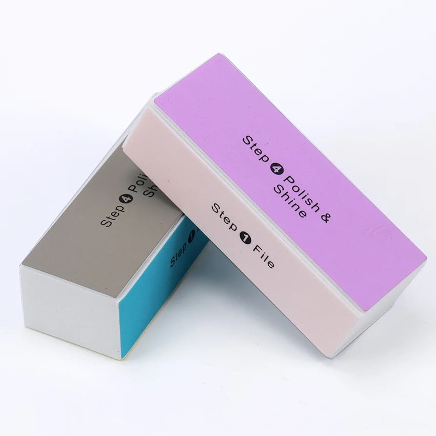 4-sided nail blocks, nail filing and sanding block