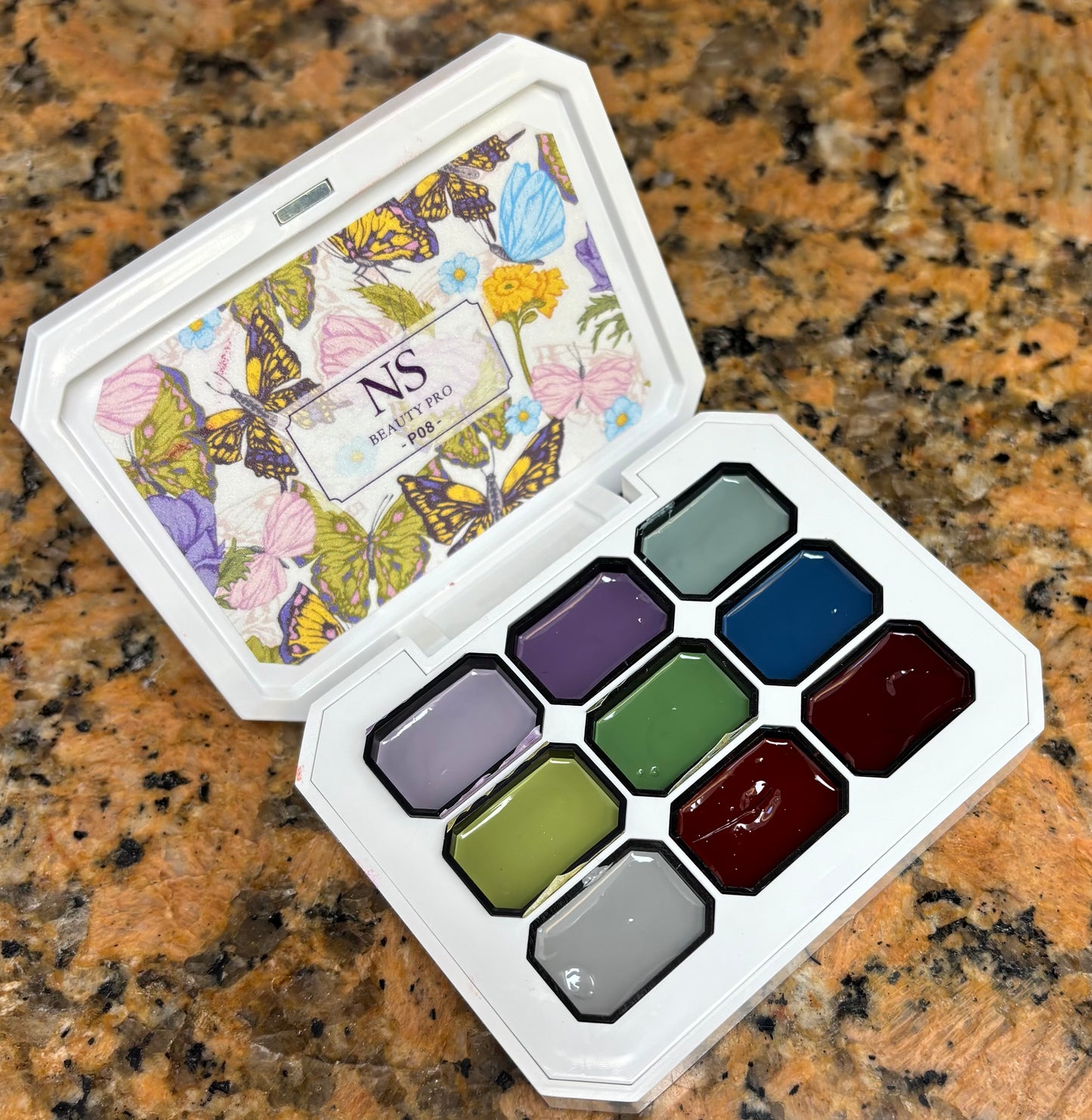 Paletas de gel sólido para difuminados. Nail Art Sponge.