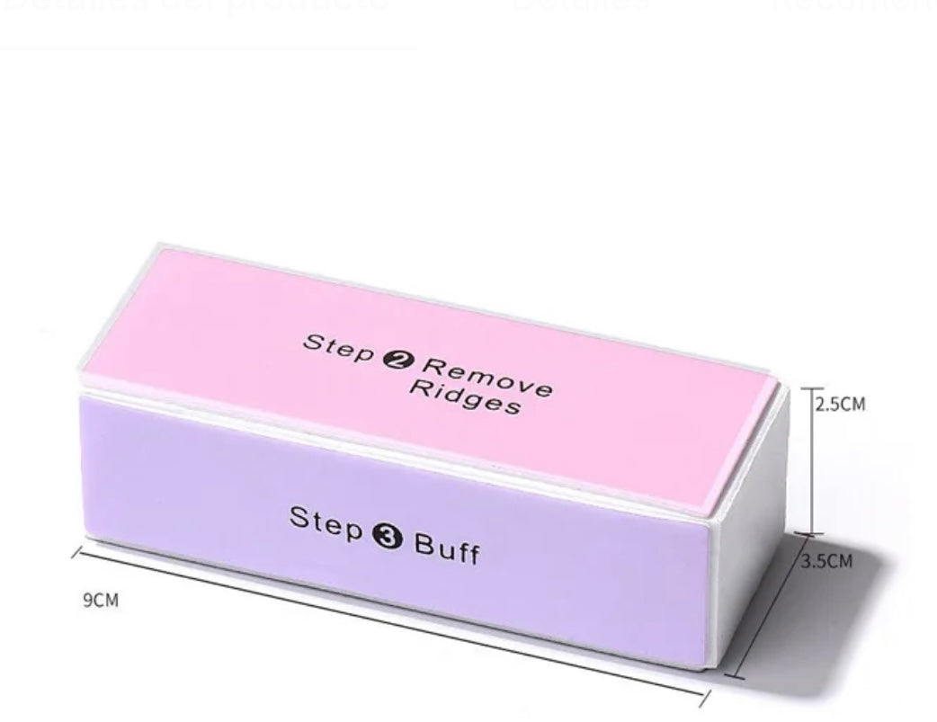4-sided nail blocks, nail filing and sanding block