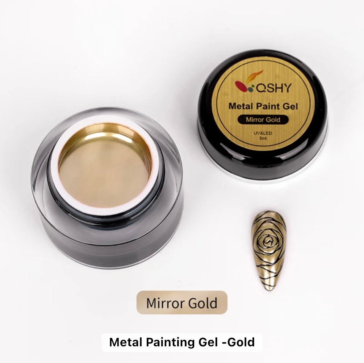metallic gel paint