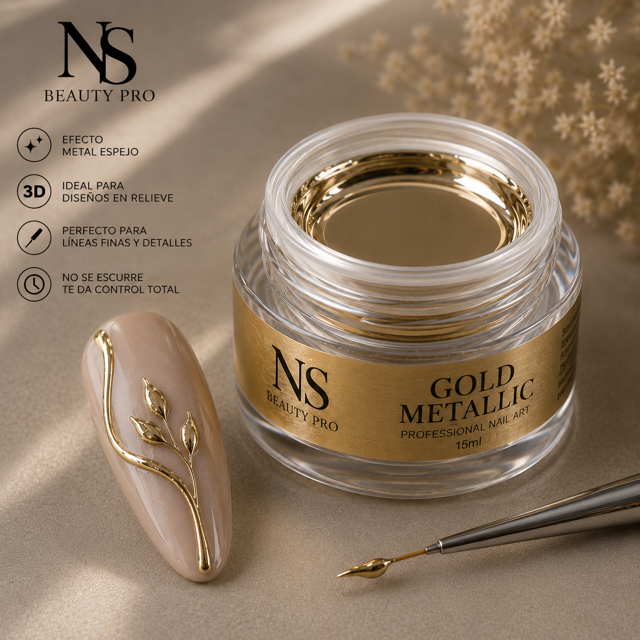 Gold & Silver Metallic Painting Gel