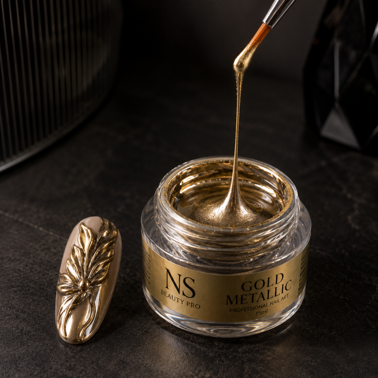 Gold & Silver Metallic Painting Gel