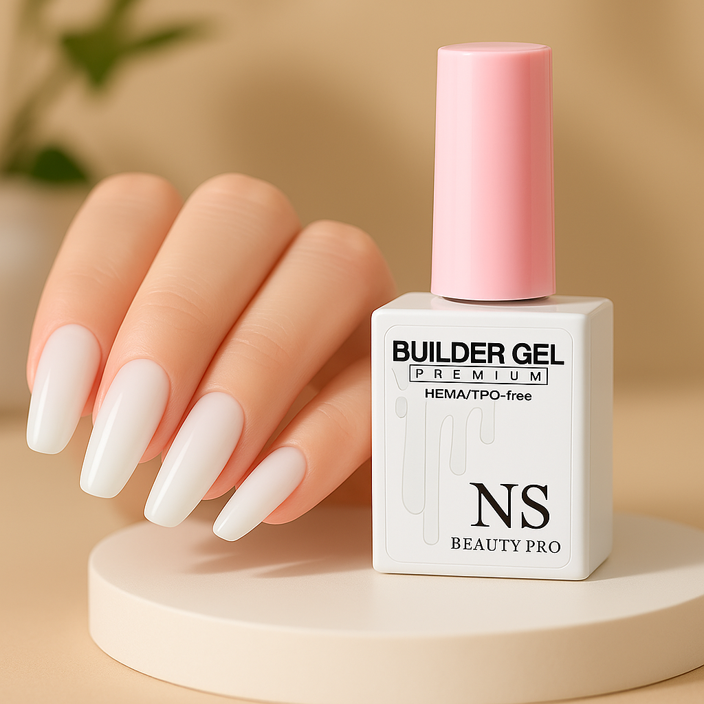NS Beauty Pro Builder Gel Premium - Fortaleza Brillo y Perfección Profesional Long Lasting Effect 28 Days