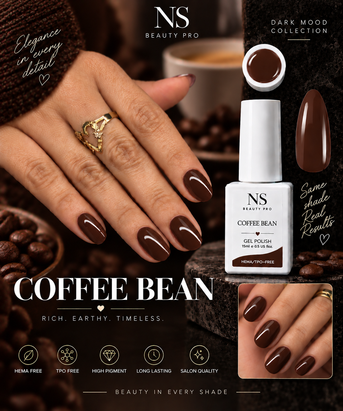 Dark Mood Collection – Gel Polish 15ml | HEMA & TPO Free