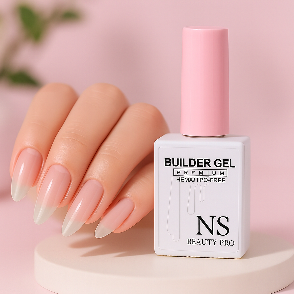 NS Beauty Pro Builder Gel Premium - Fortaleza Brillo y Perfección Profesional Long Lasting Effect 28 Days