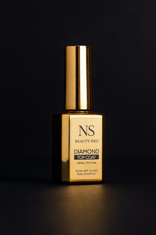 Diamond Top Coat NS Beauty Pro- High Shine & Long-Lasting Protection for Perfect Manicure Finish 18g